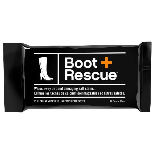 BootRescue All-Natural Boot Cleaning Wipes - Resealable Pack of 15