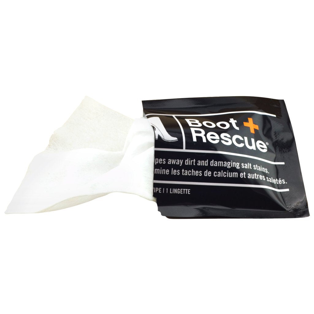 BootRescue All-Natural Shoe Cleaning Wipes - Box of 10 Individually Wrapped Wipes