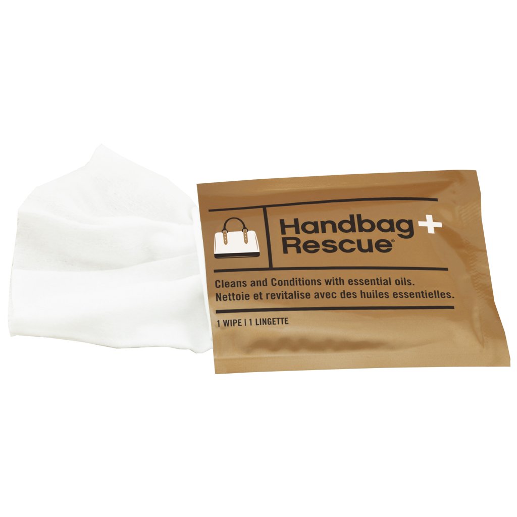HandbagRescue All-Natural Cleaning Wipes - Box of 10 Individually Wrapped Wipes
