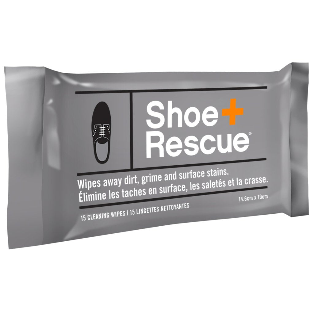 ShoeRescue nettoyantes pour chaussures entièrement naturelles - Paquet refermable de 15