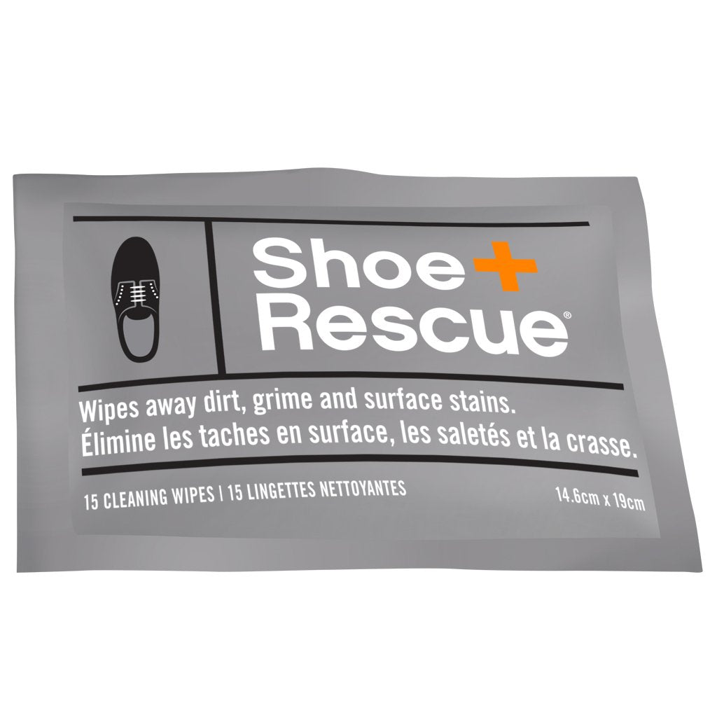 ShoeRescue All-Natural Shoe Cleaning Wipes - Box of 10 Individually Wrapped Wipes