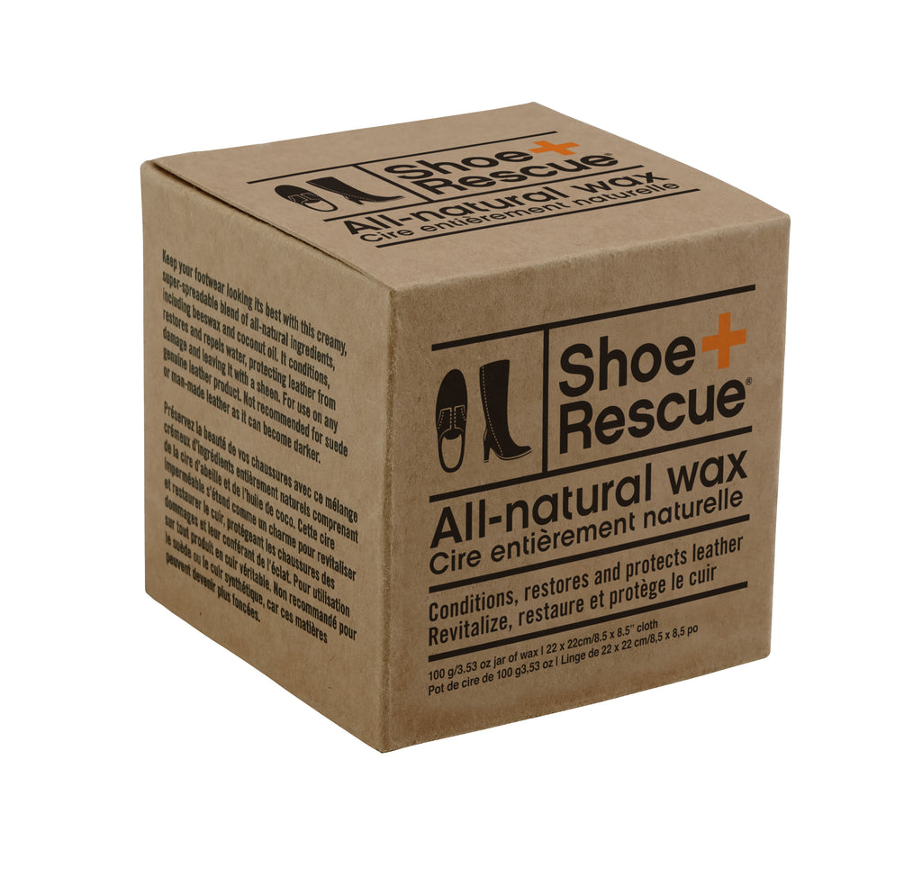 ShoeRescue All-Natural Shoe Wax with Cloth